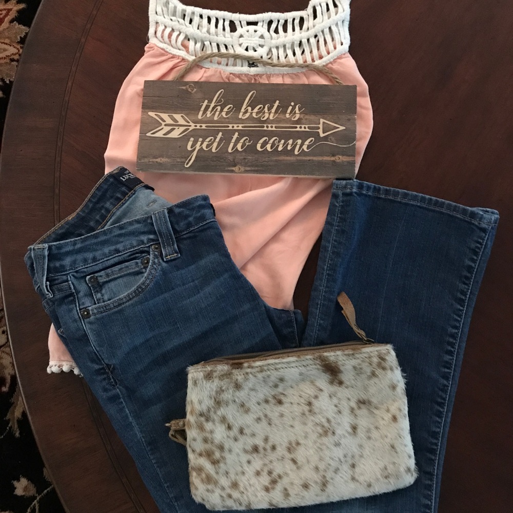 Lucky brand jeans, size 2/26, Lola boot